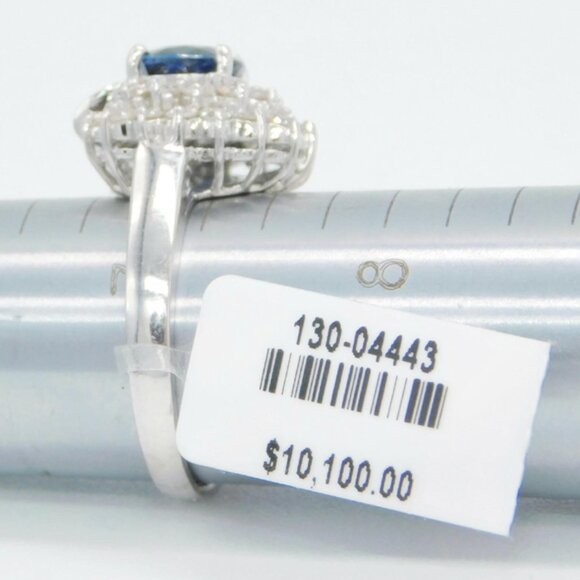 18K Sapphire and Diamond Ring 2.23 Carats - Picture 6 of 11